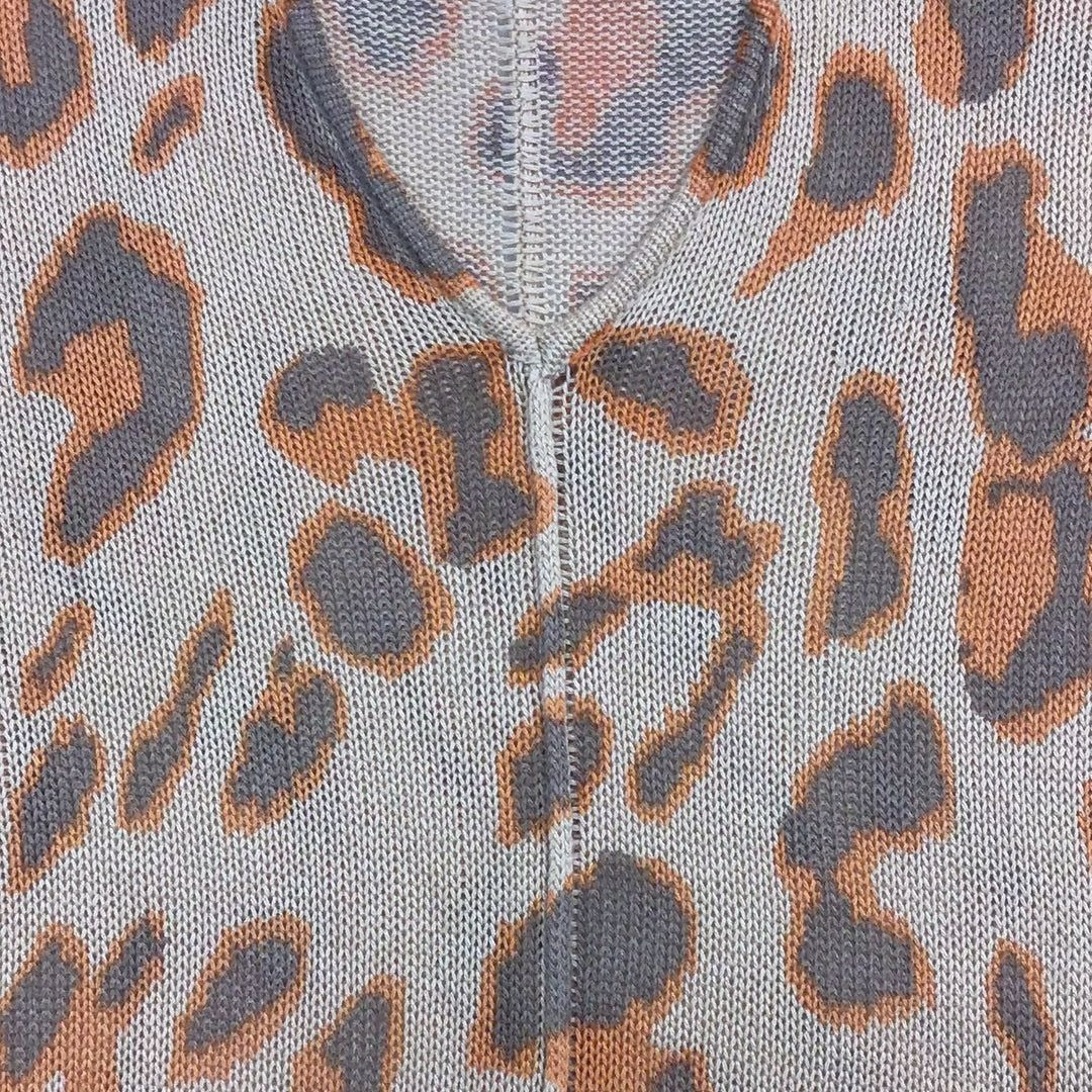 Women’s Cheetah Print Knit Sweater