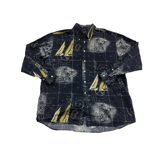 Men’s Vintage Sailboat ButtonUp