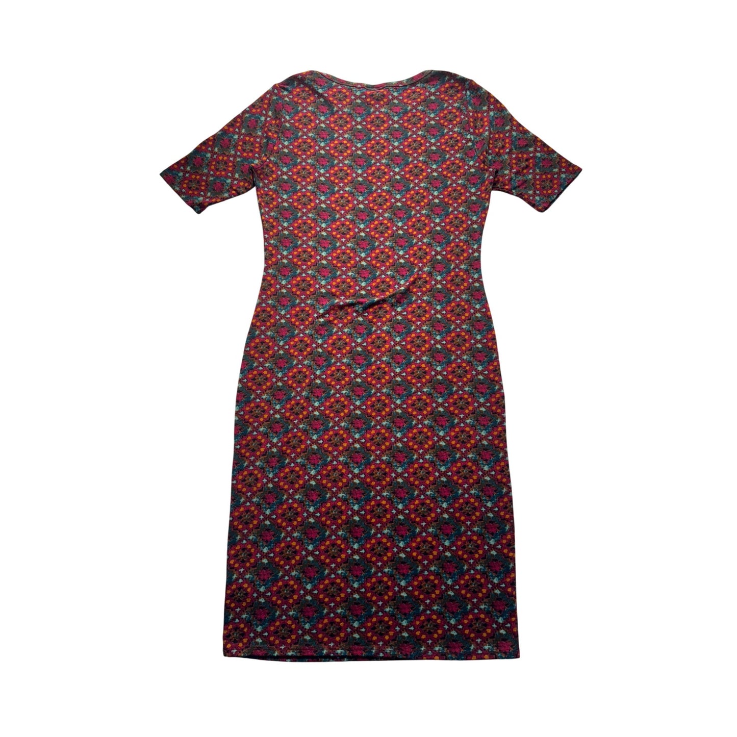 LuLaRoe S Multicolor Geometric Print Julia Dress #9148