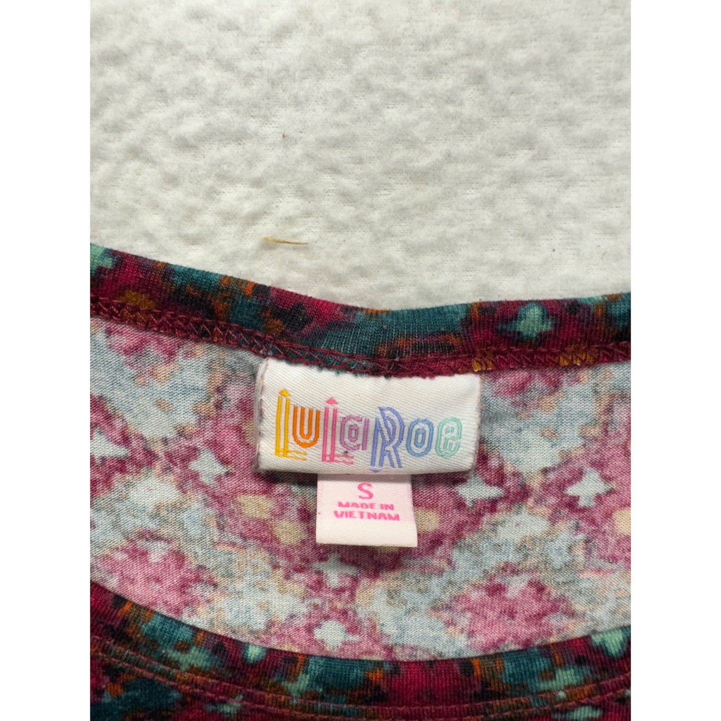 LuLaRoe S Multicolor Geometric Print Julia Dress #9148