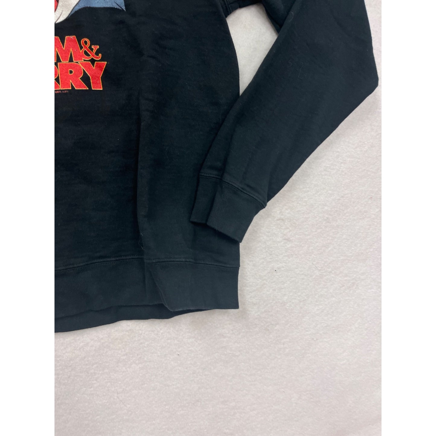 Tom & Jerry Graphic Black Crewneck Sweatshirt #8893