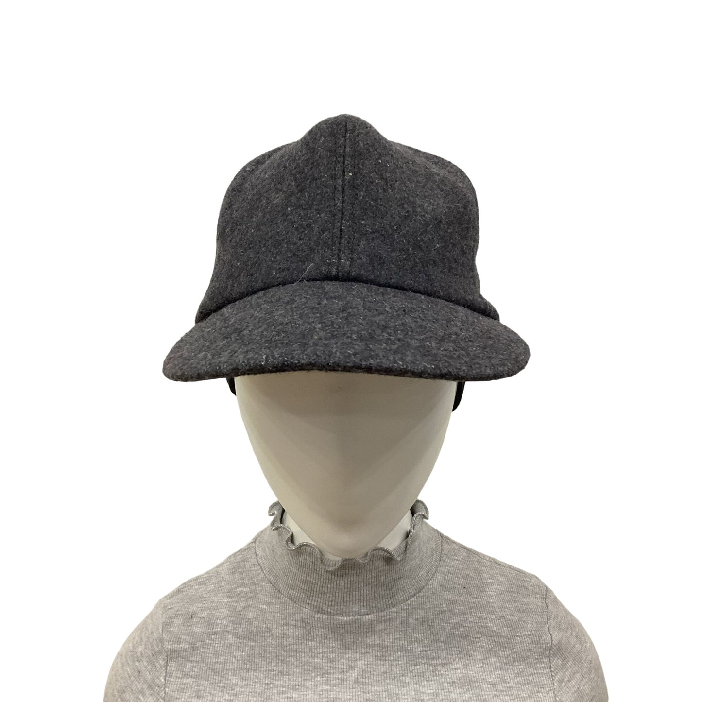 Wool baseball hat with ear covers