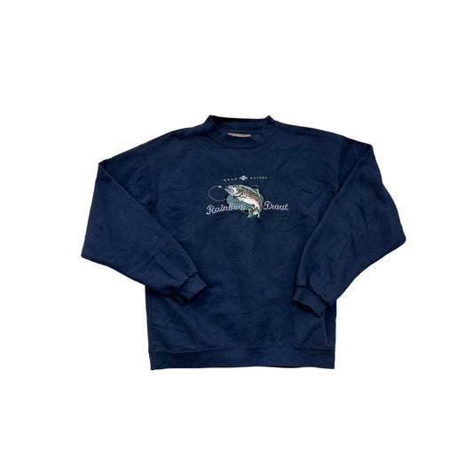 Vintage 90s Headwaters Unisex Large Navy Sweatshirt #8110