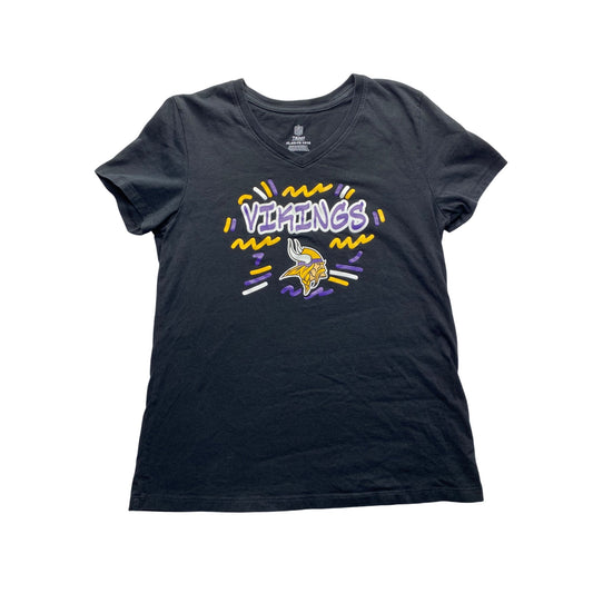 Kid  Minnesota Vikings Black Graphic T-Shirt #7221