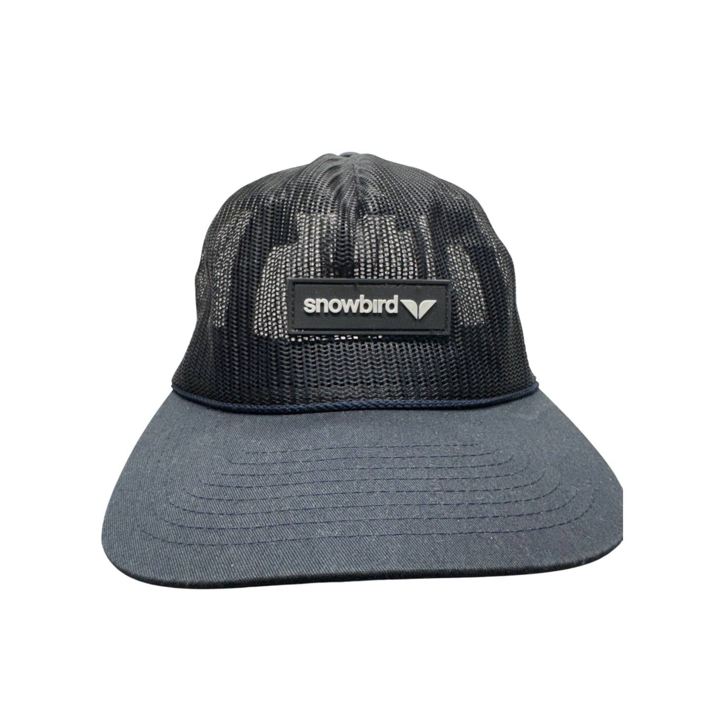 Snowbird Black Mesh Snapback Hat With Adjustable Fit Lightweight #9238
