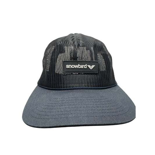 Snowbird Black Mesh Snapback Hat With Adjustable Fit Lightweight #9238