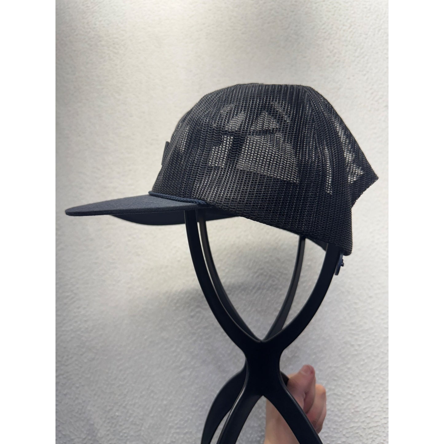 Snowbird Black Mesh Snapback Hat With Adjustable Fit Lightweight #9238