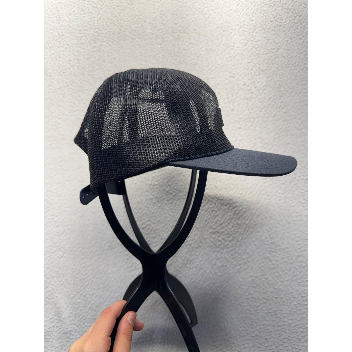 Snowbird Black Mesh Snapback Hat With Adjustable Fit Lightweight #9238