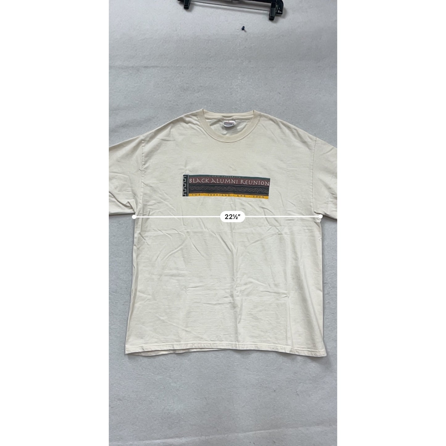 Vintage 2004 Hanes Beefy-T Black Alumni Reunion T-Shirt XL #555A