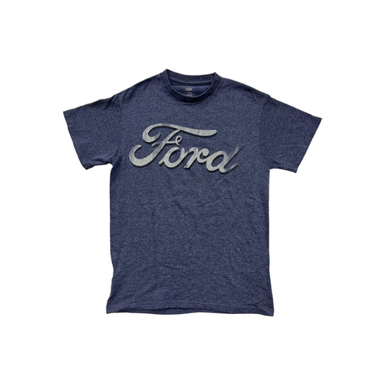 Ford Mens Blue T-Shirt With Logo Print Official Licensed Product #6306