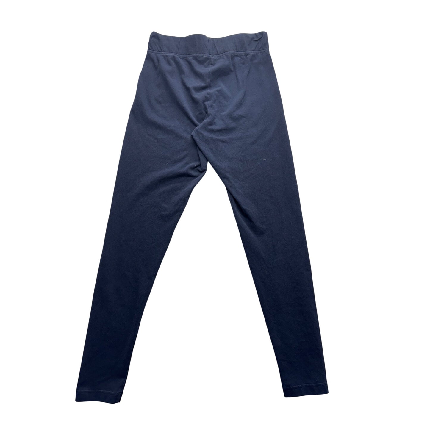 Adidas Navy Blue Linear Logo Leggings Slim Fit Athletic Pants #9930
