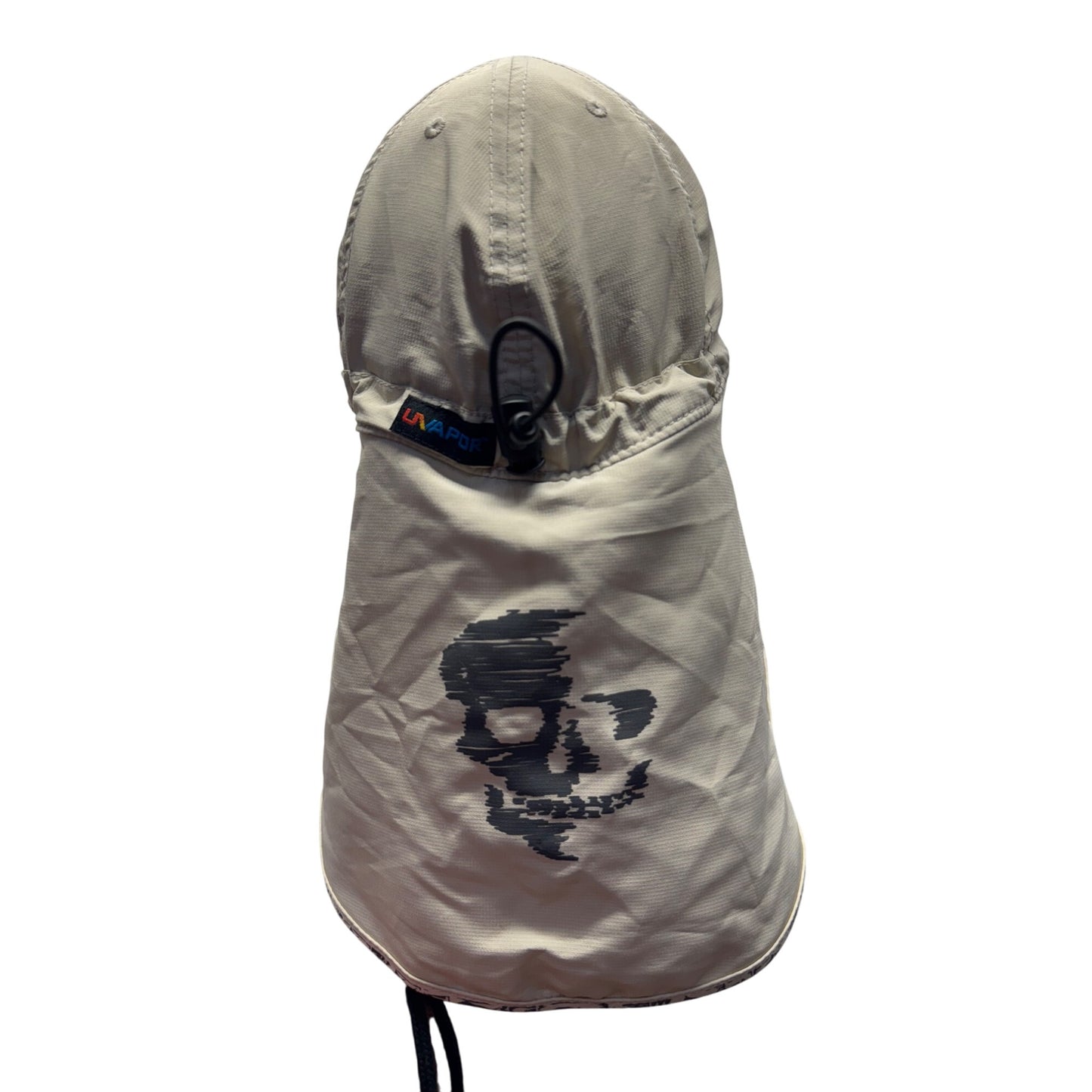 Salt Life Outdoor Adventure Hat With Neck Flap Skull Graphic Khaki Shade #64B