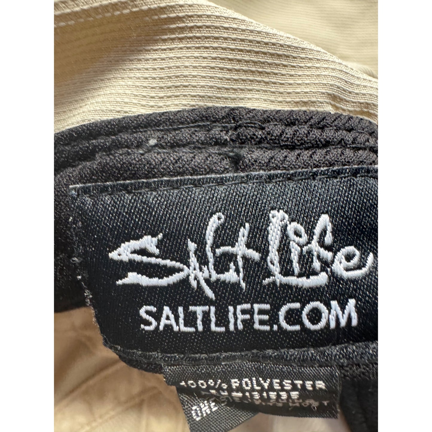 Salt Life Outdoor Adventure Hat With Neck Flap Skull Graphic Khaki Shade #64B