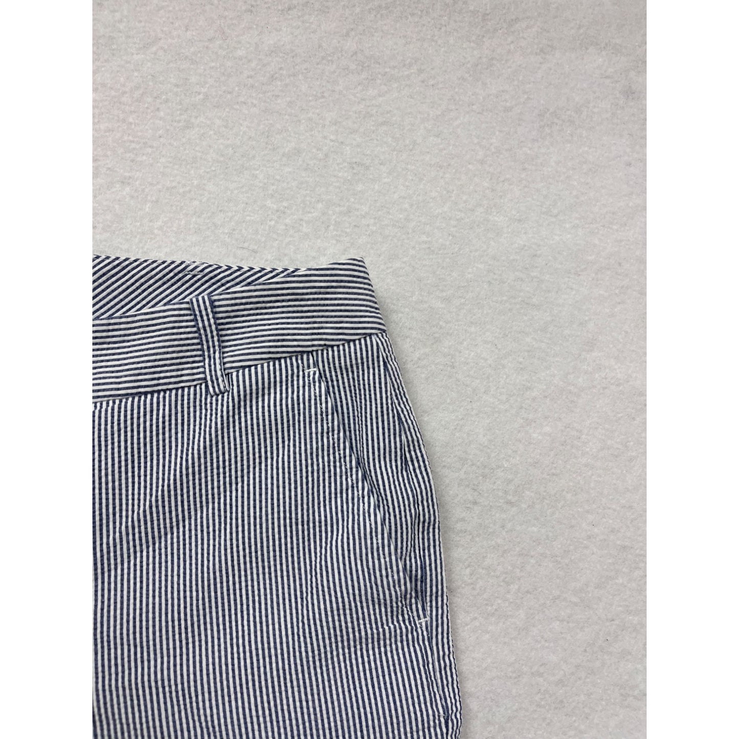 Womens Talbots Blue & White Striped Shorts Size 12 #6407