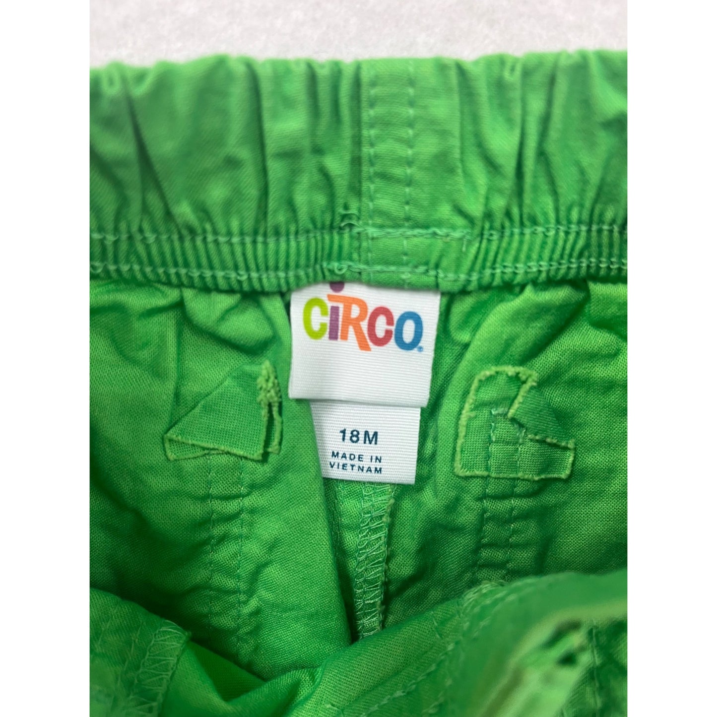 Boys Green Circo 18M Elastic Waist Shorts With Back & Side Pockets #6677