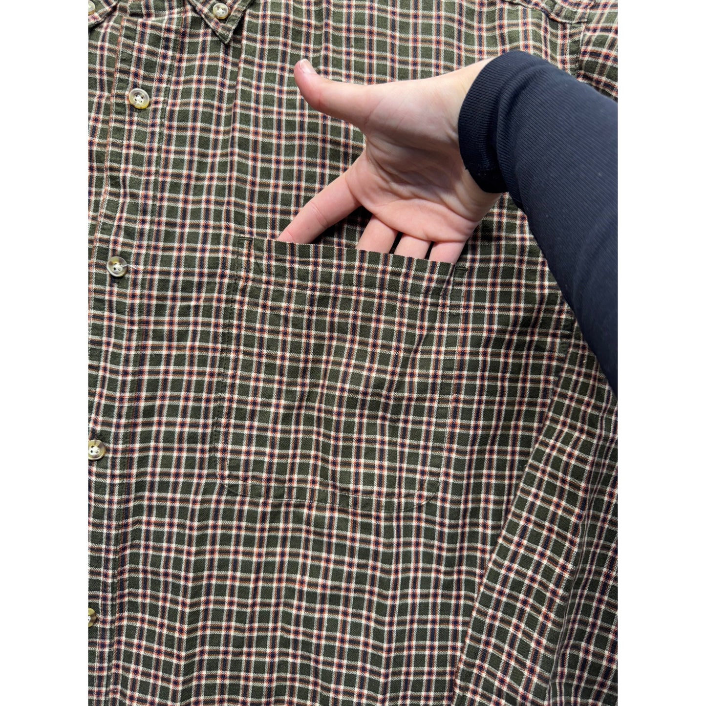 Faded Glory XL Plaid Button-Up Shirt #9078