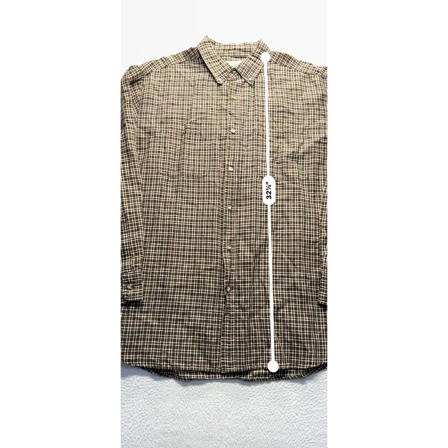 Faded Glory XL Plaid Button-Up Shirt #9078