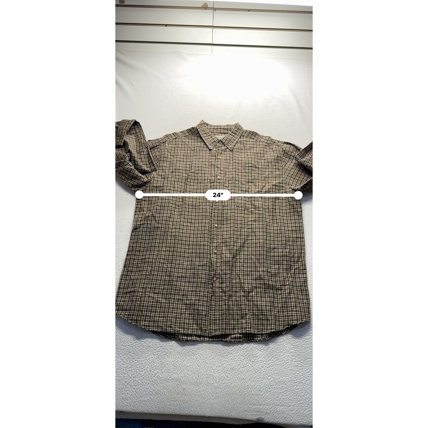 Faded Glory XL Plaid Button-Up Shirt #9078