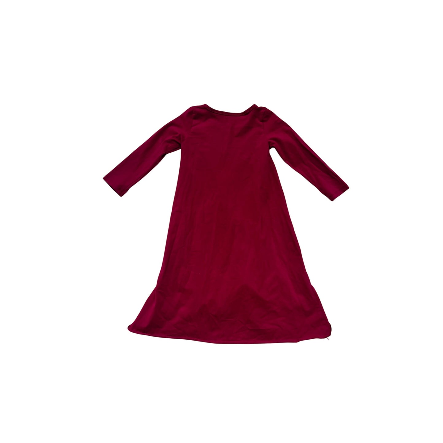 Baileys Blossoms High-Low Burgundy Dress 3T #8468