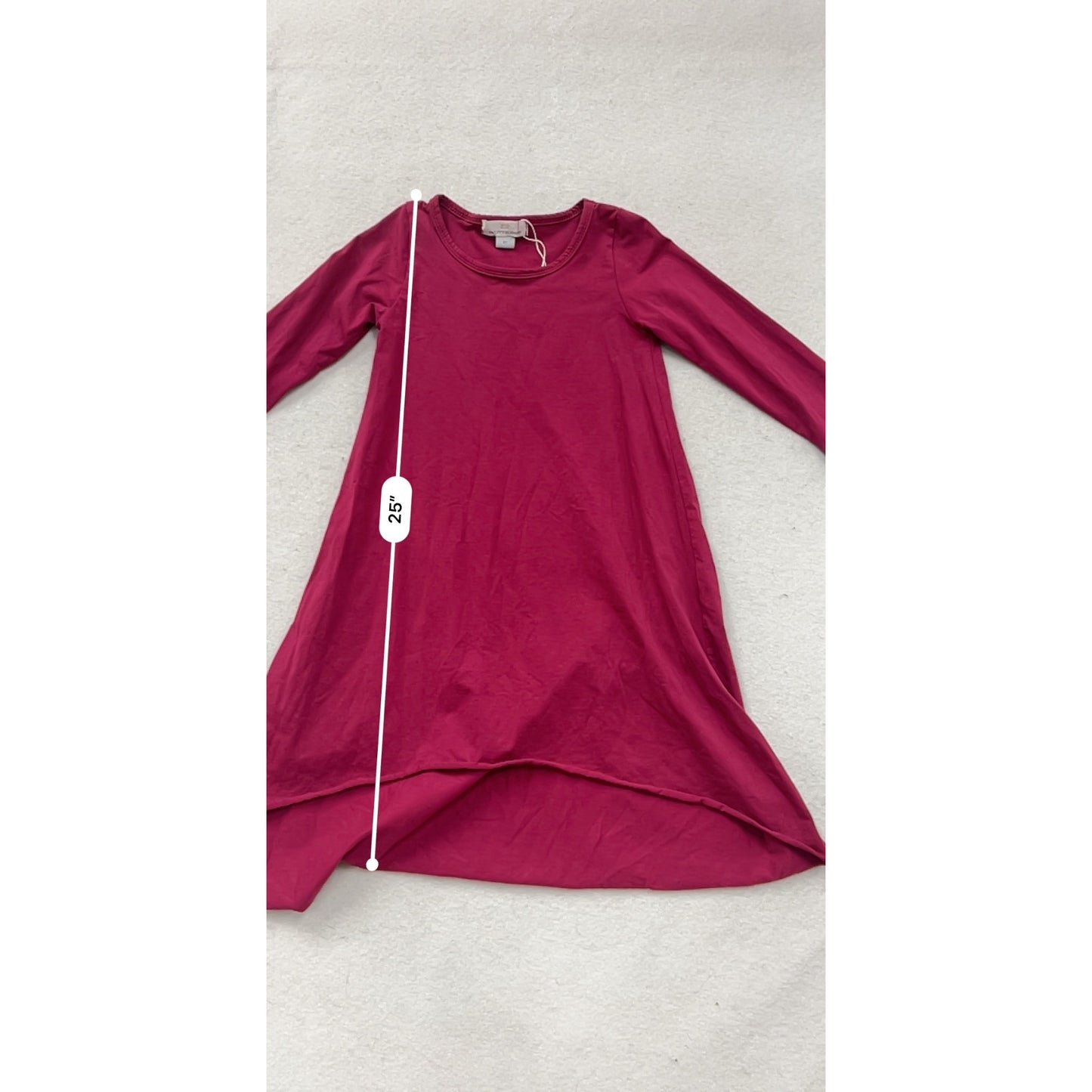 Baileys Blossoms High-Low Burgundy Dress 3T #8468