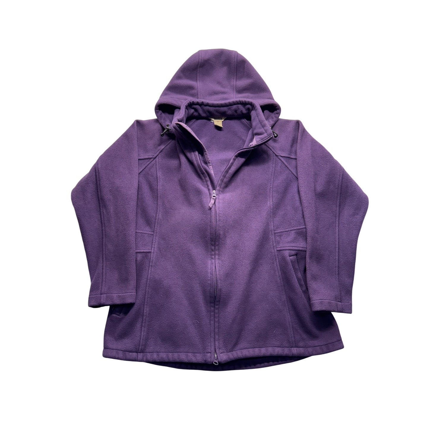 Duluth Trading Co. M Purple Full-Zip Hooded Jacket 100% Polyester #7846
