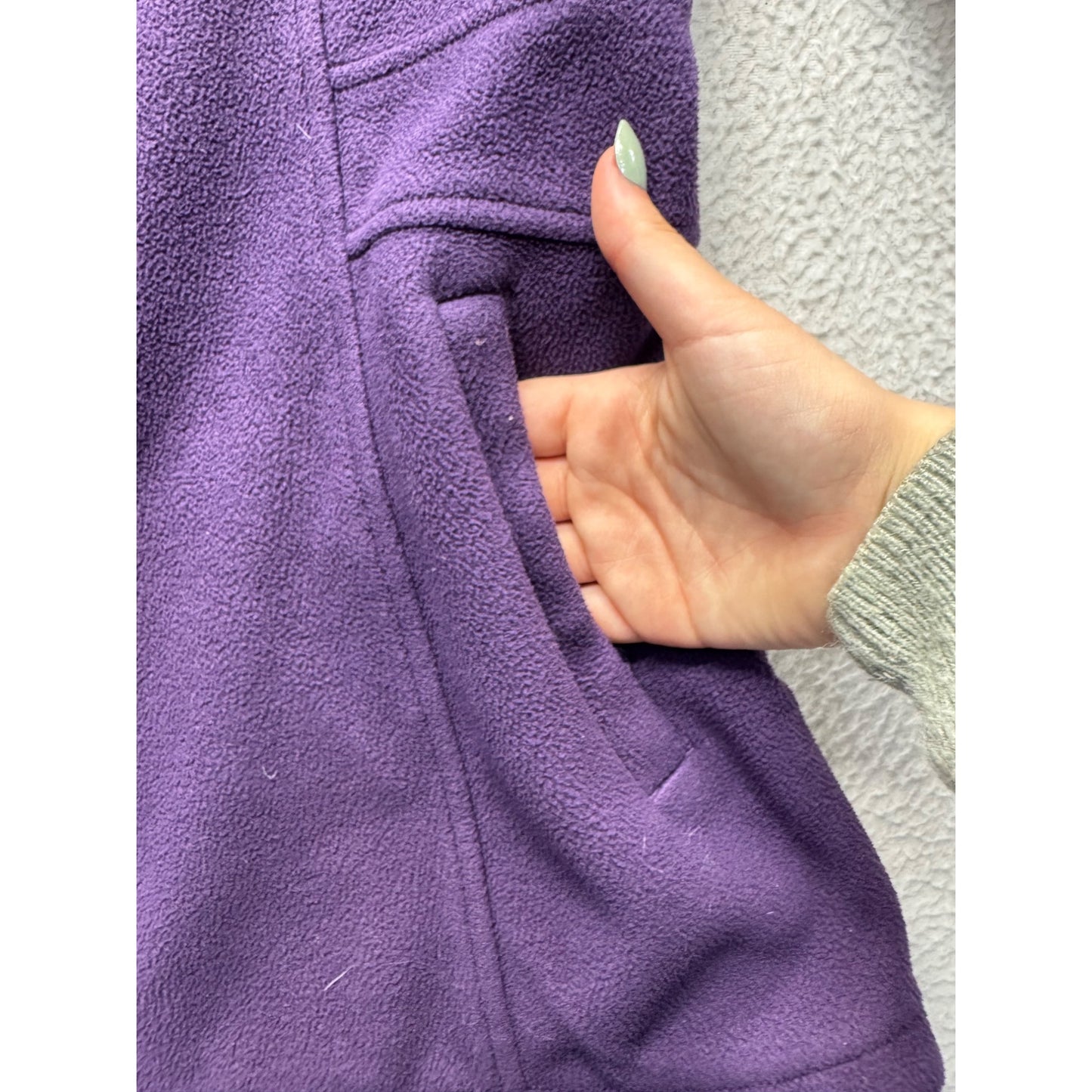 Duluth Trading Co. M Purple Full-Zip Hooded Jacket 100% Polyester #7846