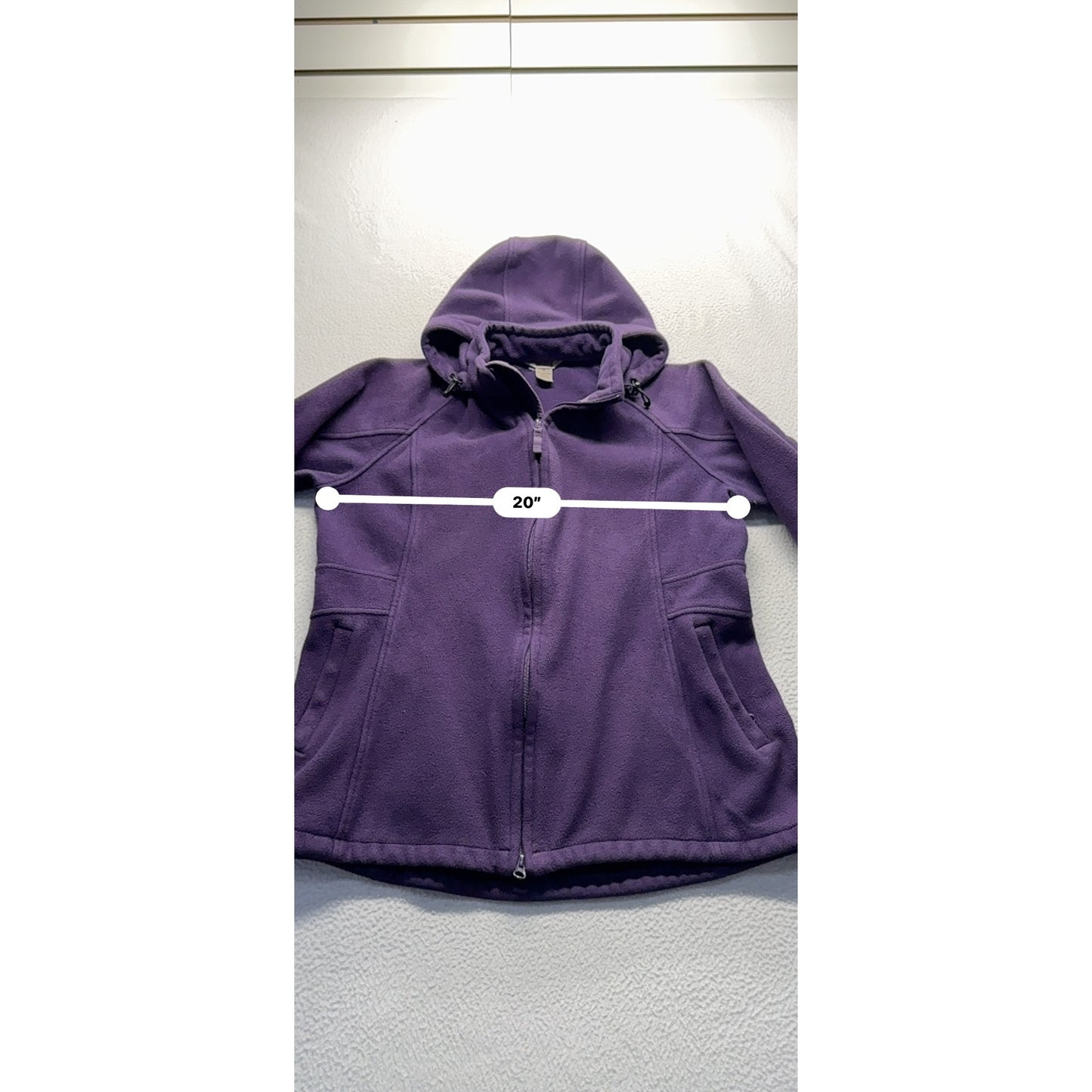 Duluth Trading Co. M Purple Full-Zip Hooded Jacket 100% Polyester #7846