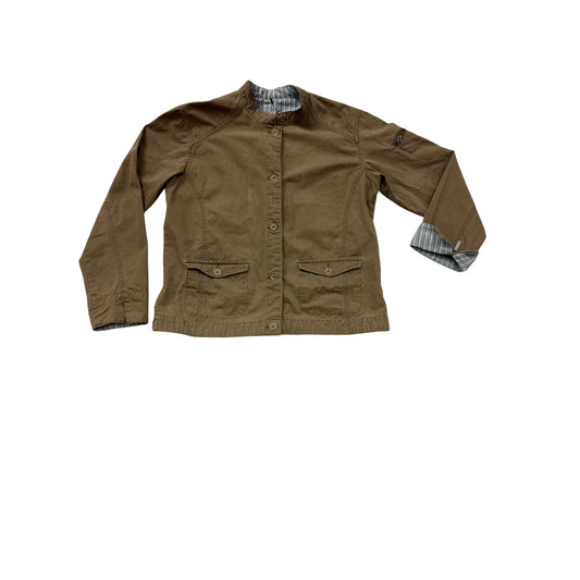 Columbia Womens Button-Up Lightweight Cotton Jacket L #6982