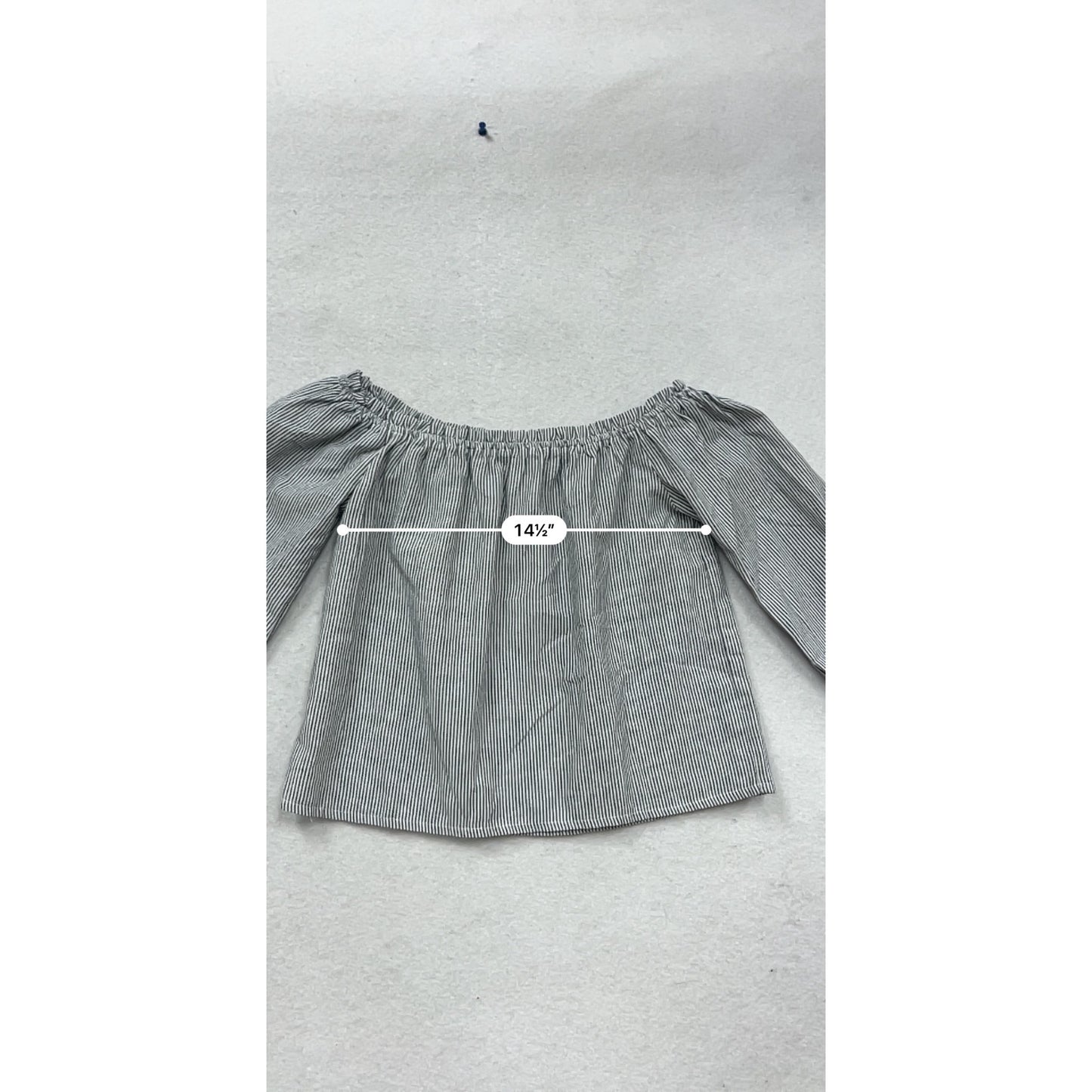 Brandy Melville Off-Shoulder Long Sleeve Striped Top #510A