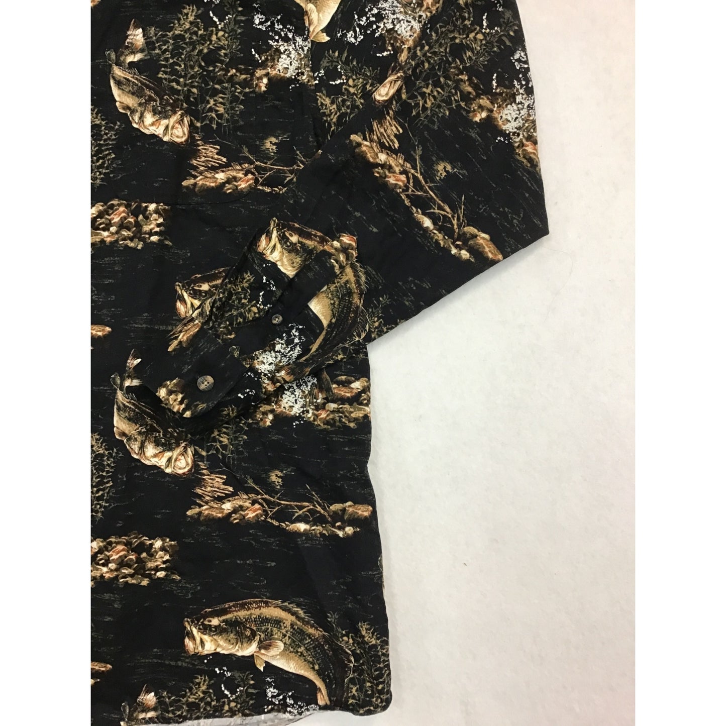 Mens Fish Printed Button Down