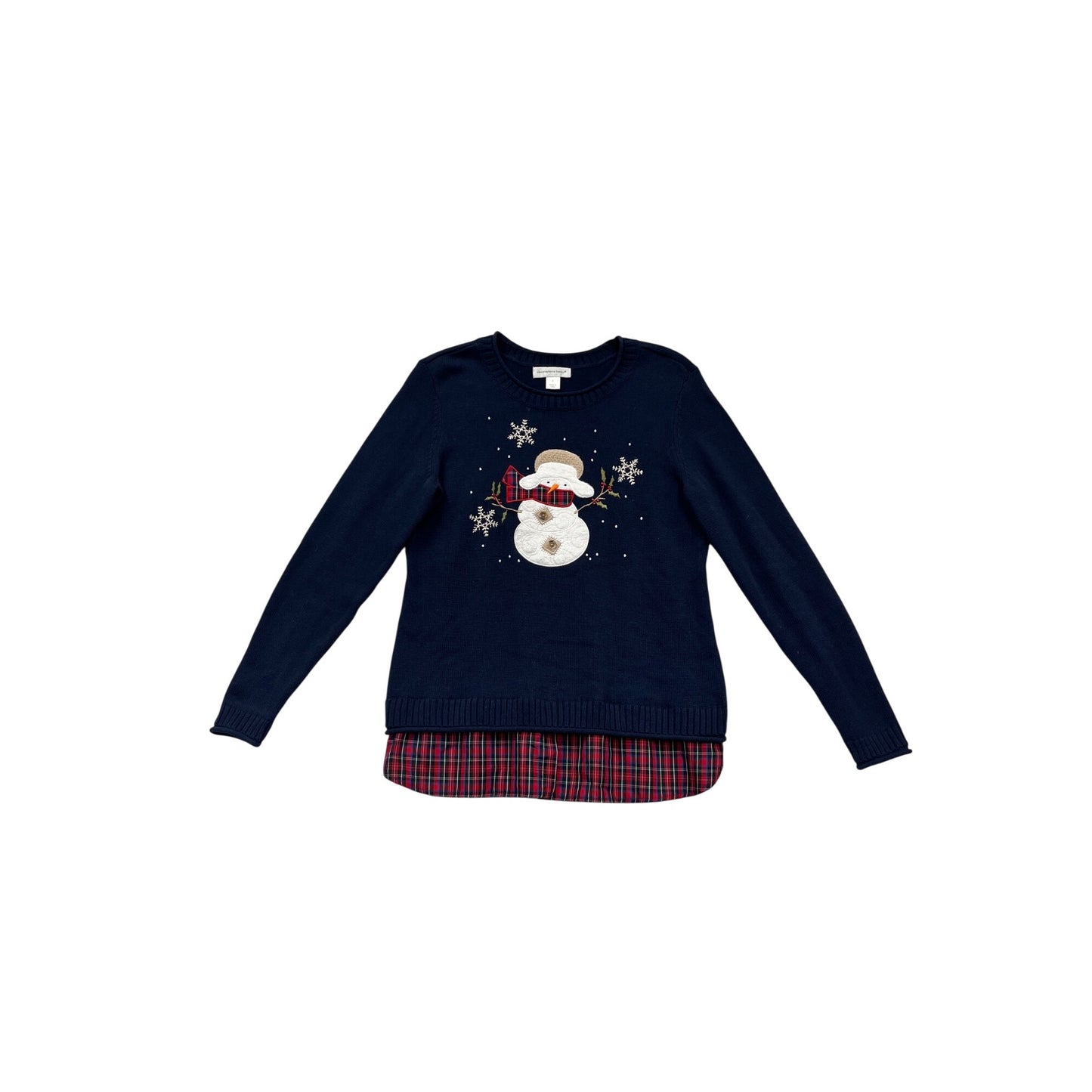 Christopher & Banks Snowman Sweater Small #995A
