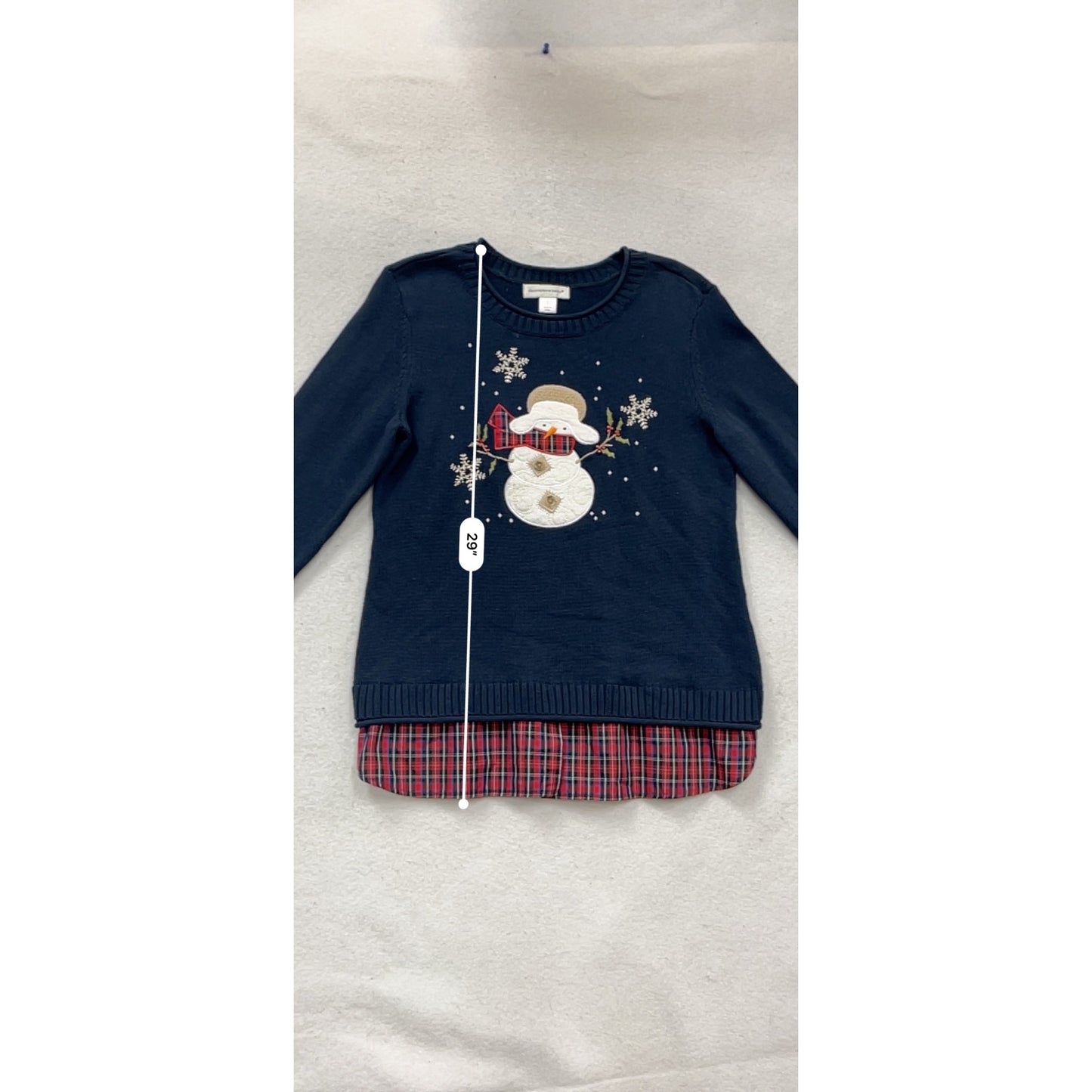 Christopher & Banks Snowman Sweater Small #995A