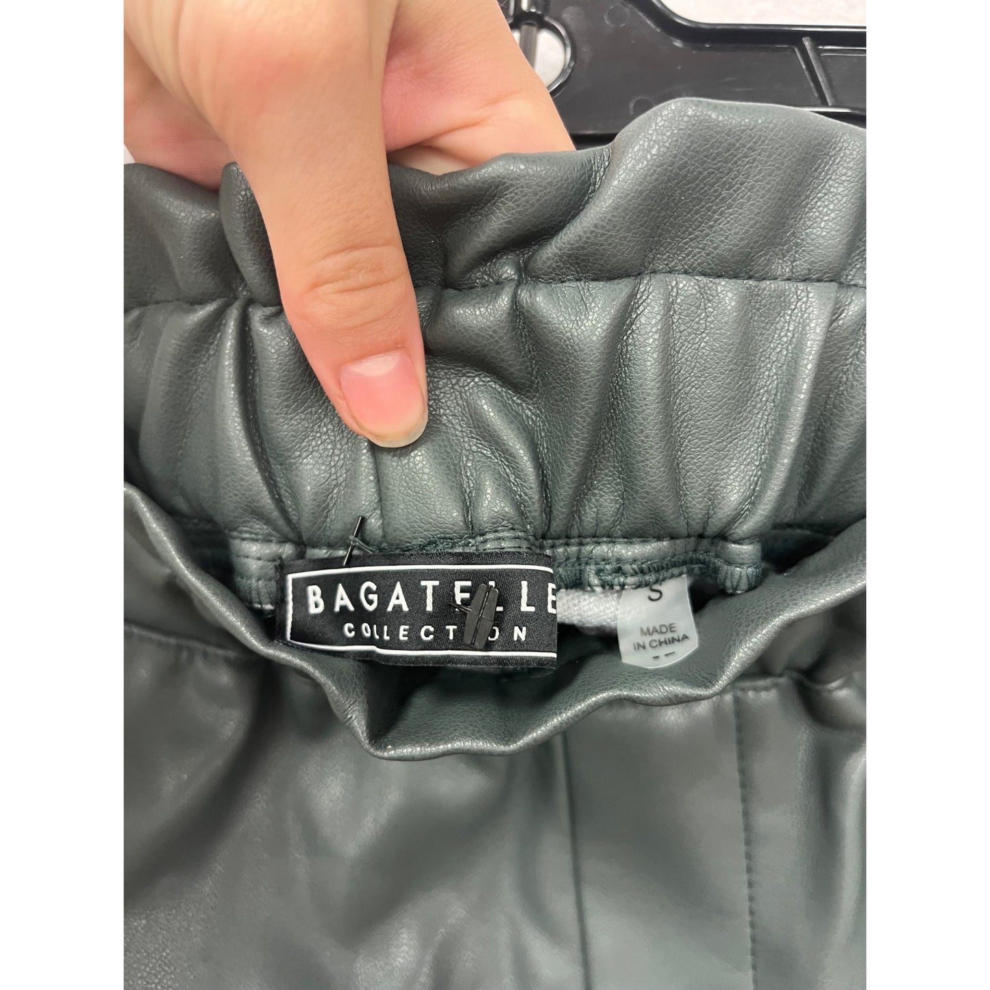 Bagatelle Collection Faux Leather Shorts S #582A