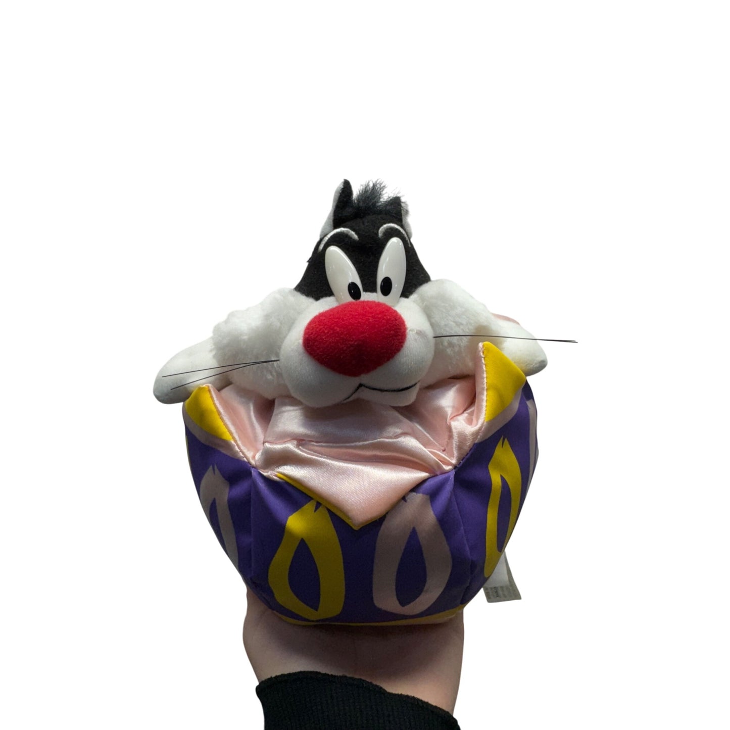 Sylvester The Cat Plush In Purple & Yellow Eggshell Warner Bros 1997 #410B
