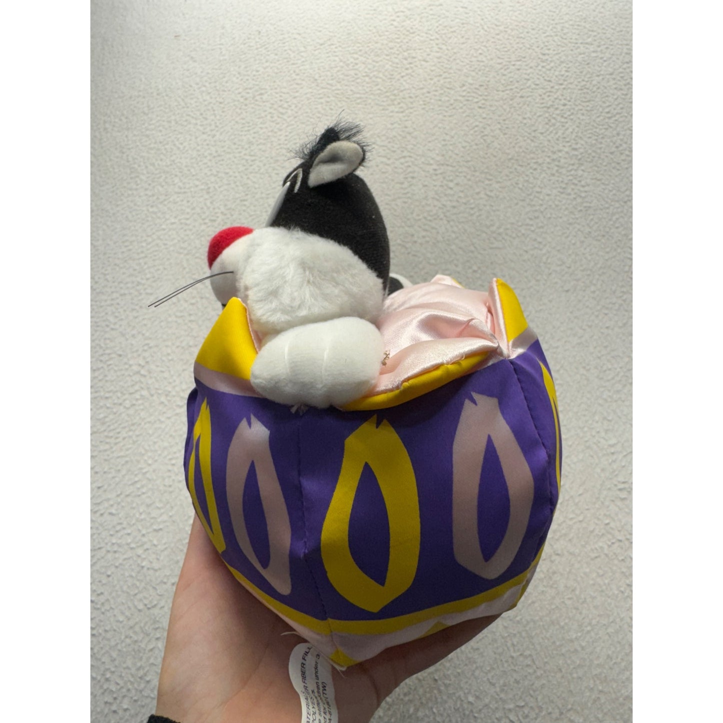Sylvester The Cat Plush In Purple & Yellow Eggshell Warner Bros 1997 #410B