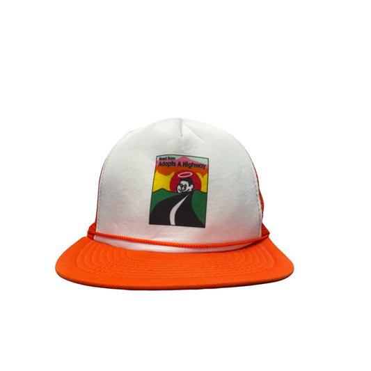 Good Sam Adopts A Highway Trucker Hat Orange & White Mesh Snapback Cap #9698