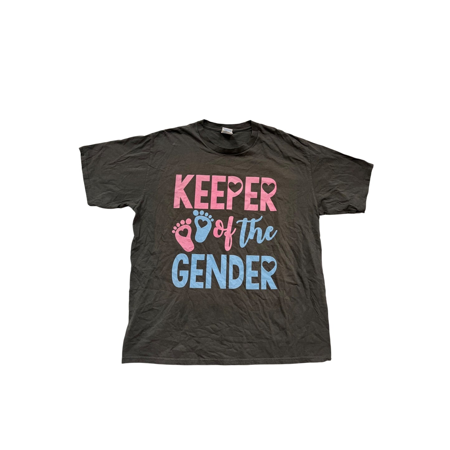 Gender Reveal T-Shirt Keeper Of The Gender Graphic XL #395A