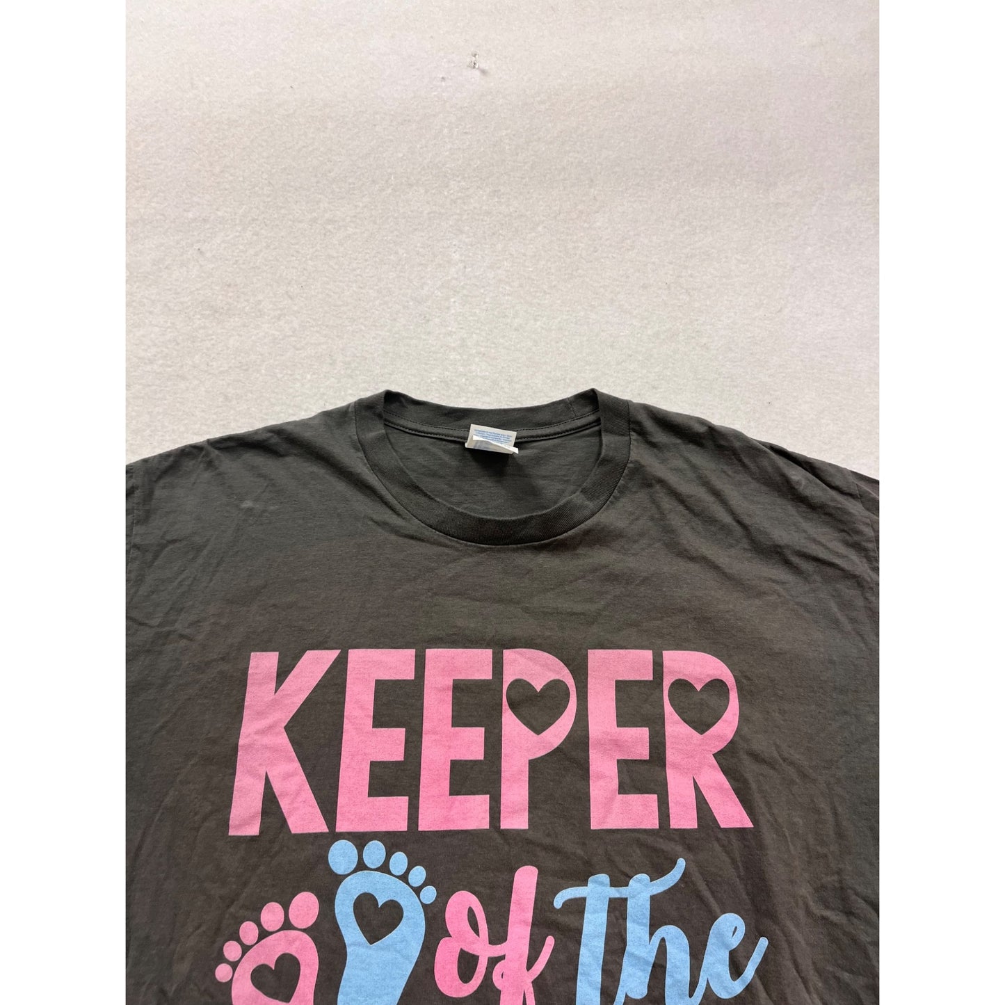 Gender Reveal T-Shirt Keeper Of The Gender Graphic XL #395A