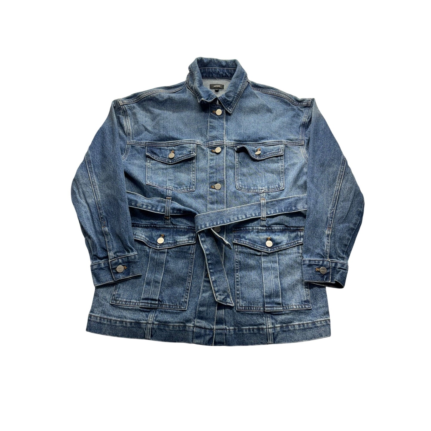 Express Jean Jacket With Belt#5325