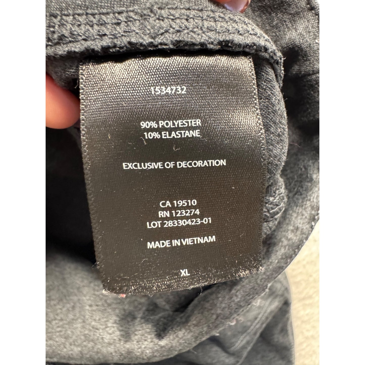 Lolé Gray Jogger Pants XL Polyester & Elastane Blend 270B