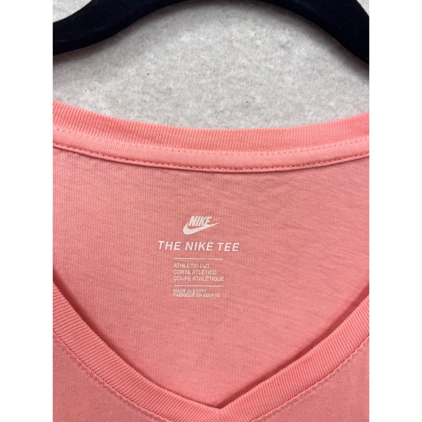 Nike V-Neck Athletic Tee Shirt Pink M #327A