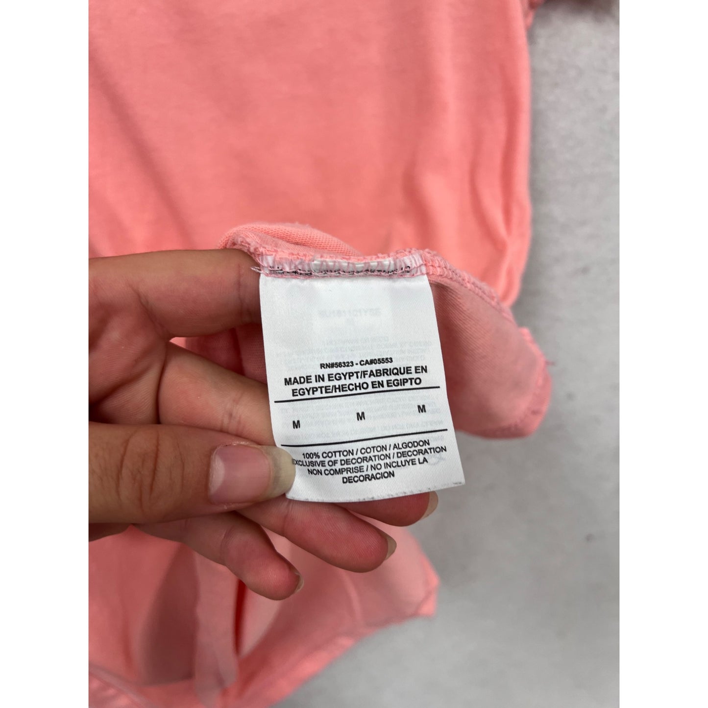 Nike V-Neck Athletic Tee Shirt Pink M #327A