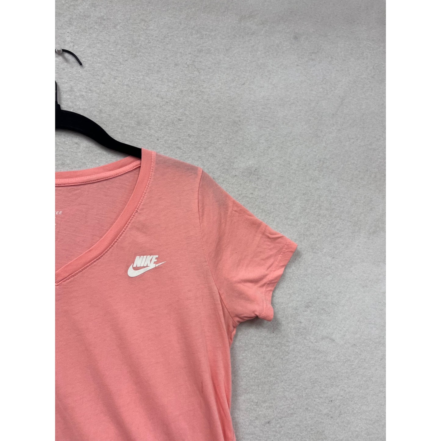 Nike V-Neck Athletic Tee Shirt Pink M #327A