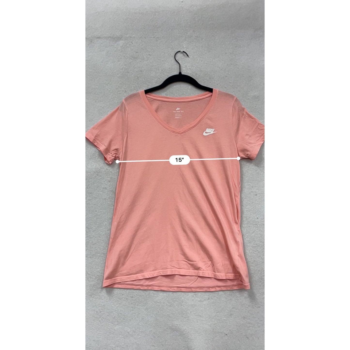 Nike V-Neck Athletic Tee Shirt Pink M #327A
