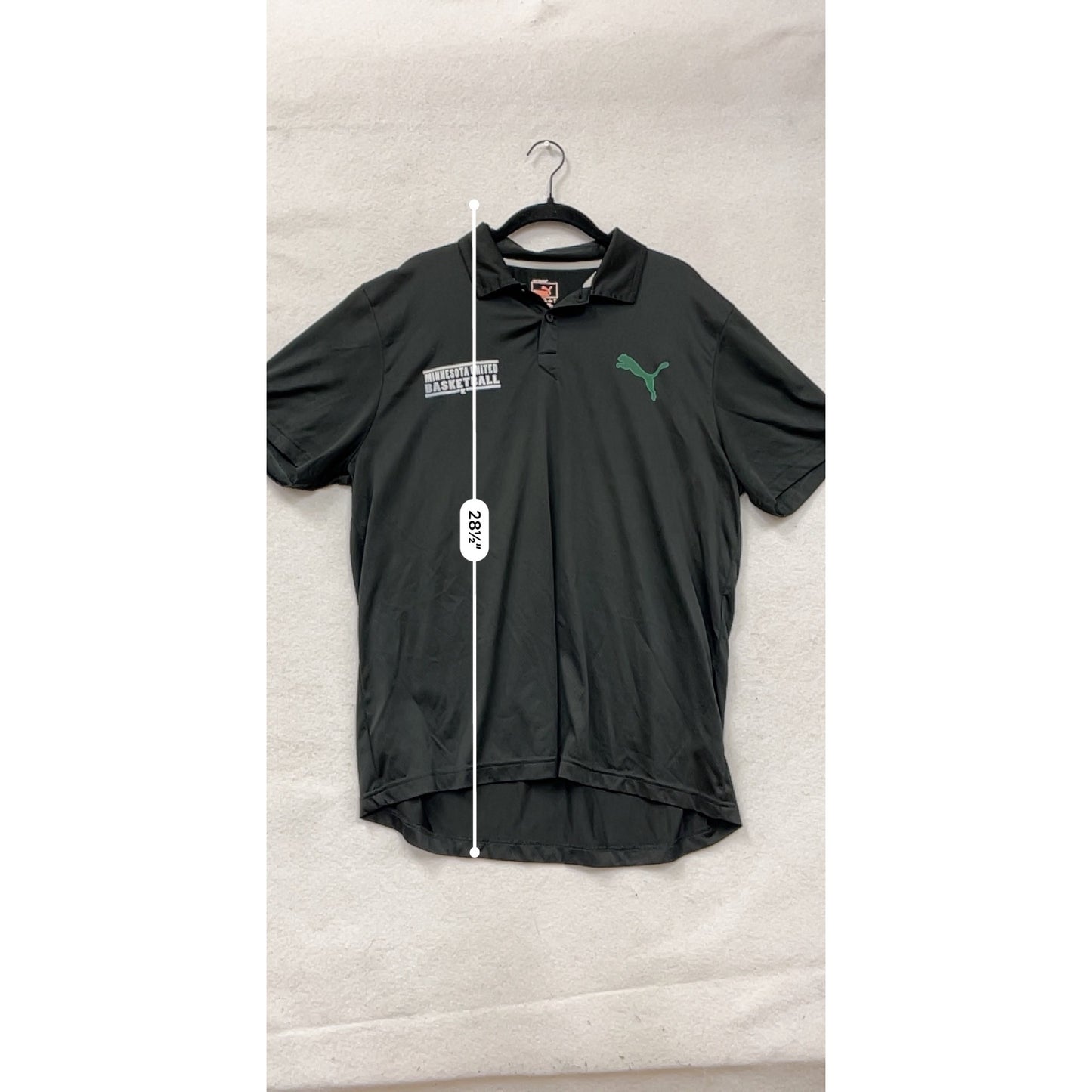 Puma Black Minnesota United Basketball Polo Shirt  #8764