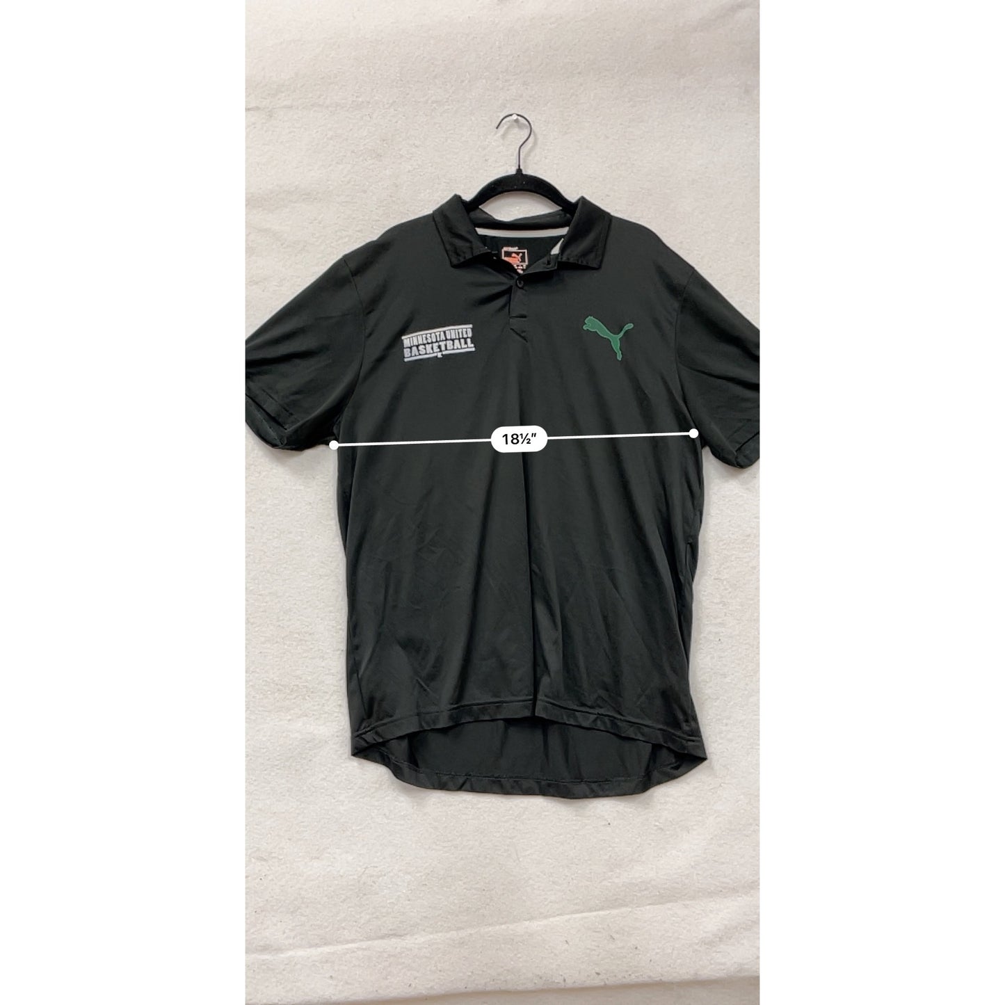 Puma Black Minnesota United Basketball Polo Shirt  #8764