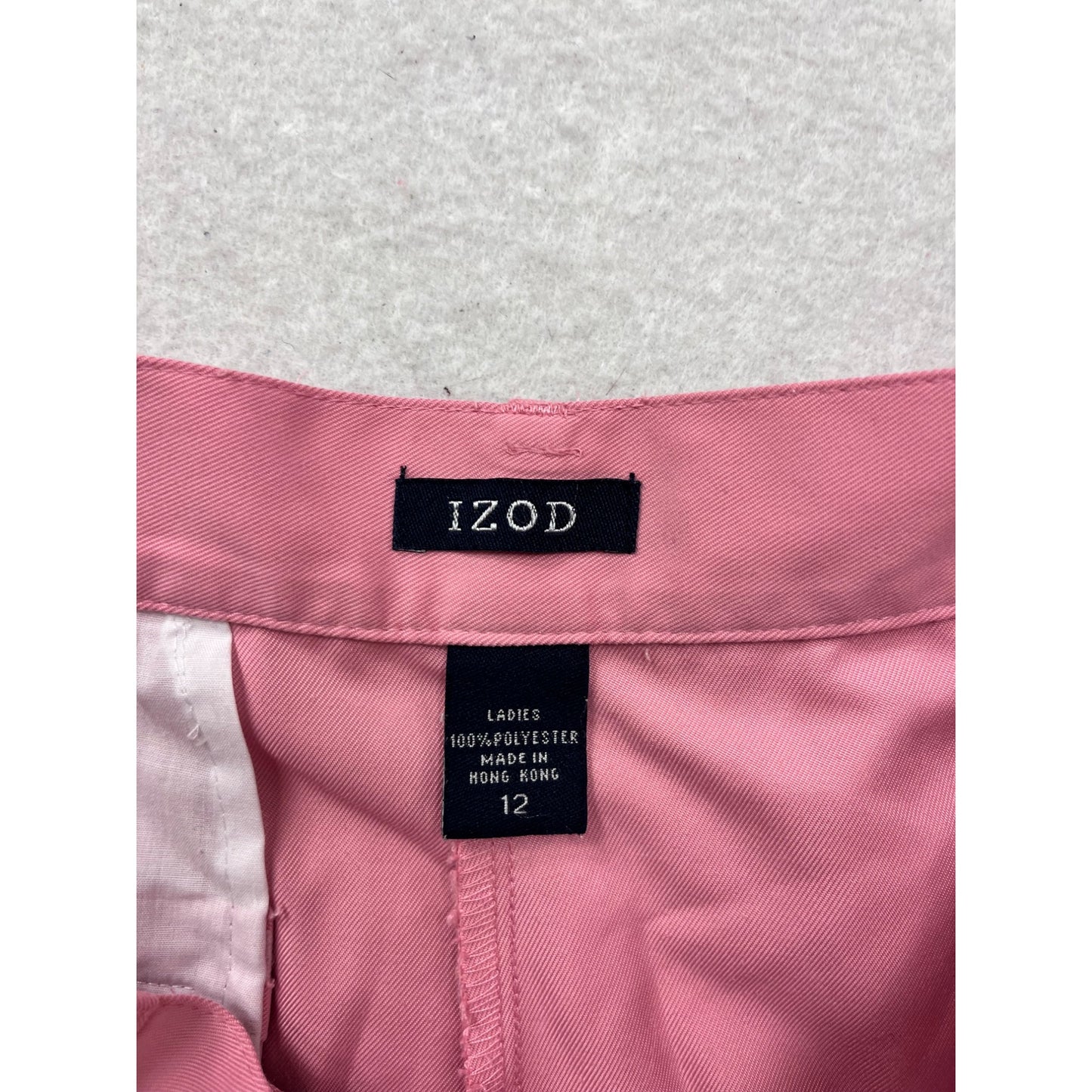 Izod Pink Pleated Shorts Size 12 #561A
