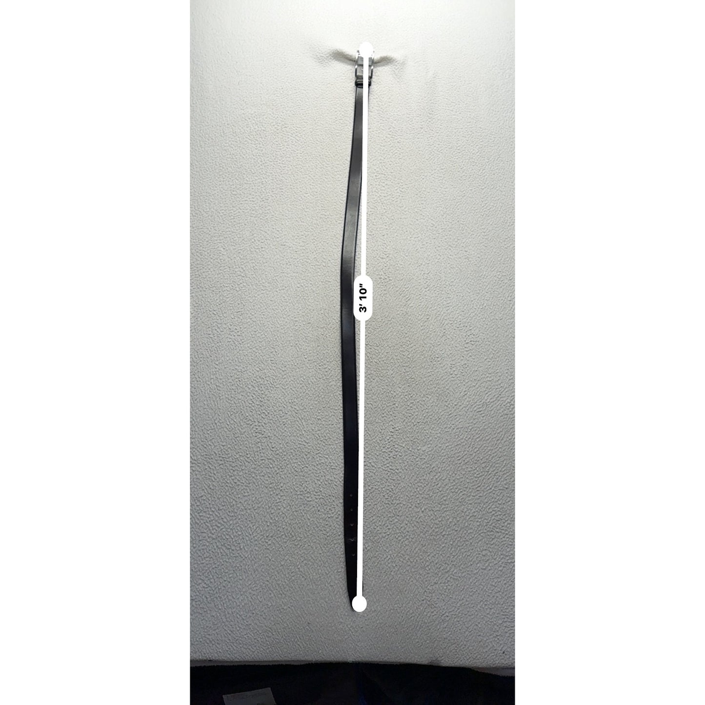 Black Leather Hugo Boss Belt W/ Silver Buckle Classic Mens Accessory #70B