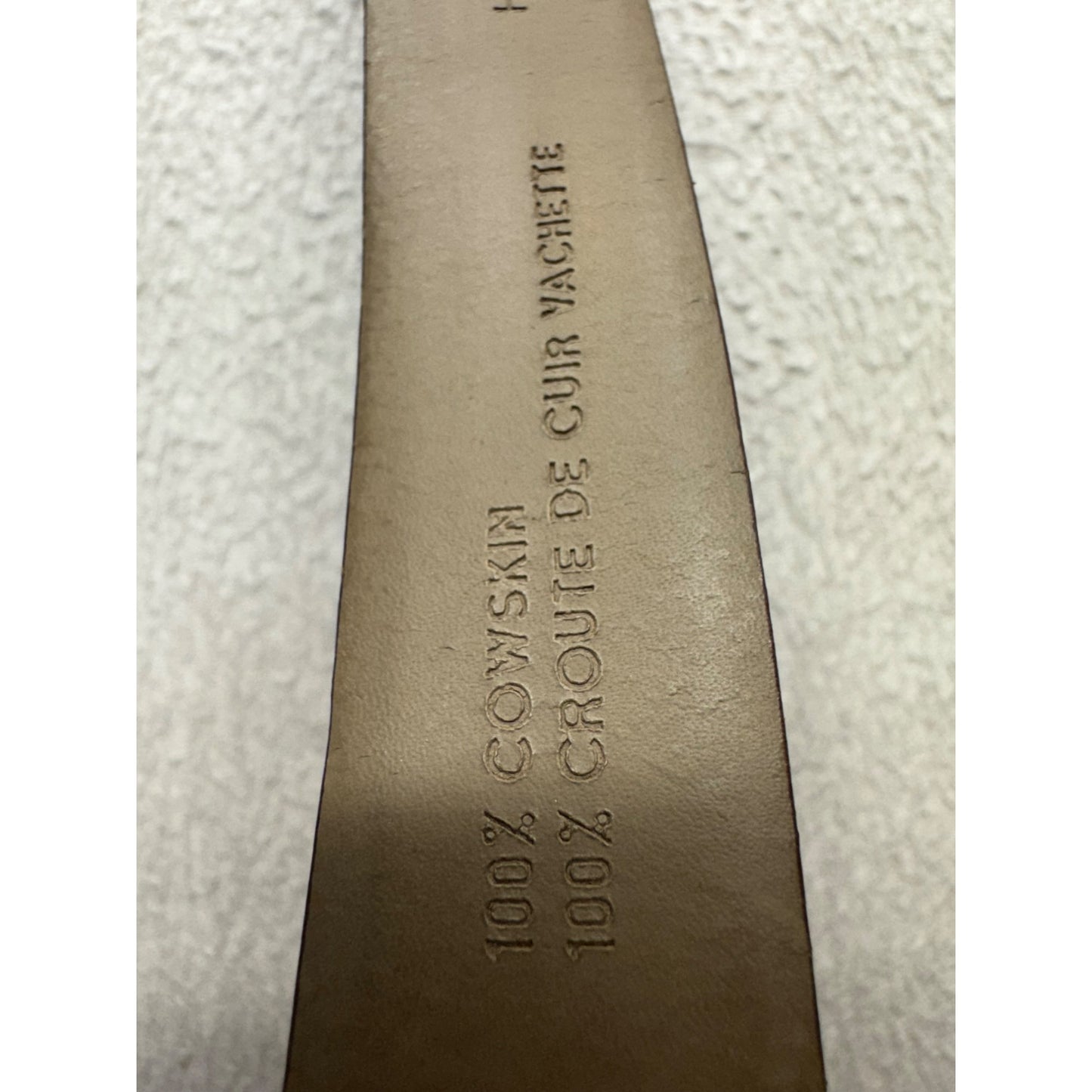 Black Leather Hugo Boss Belt W/ Silver Buckle Classic Mens Accessory #70B