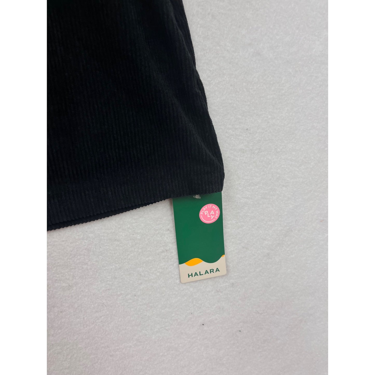 Halara Black Corduroy Skirt L #189A